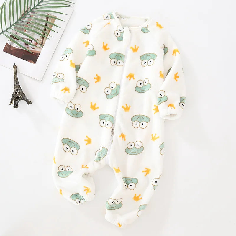Pyjama Bébé et Enfant “Zip” – Combinaison en Coton à Fermeture Éclair, Manches Longues