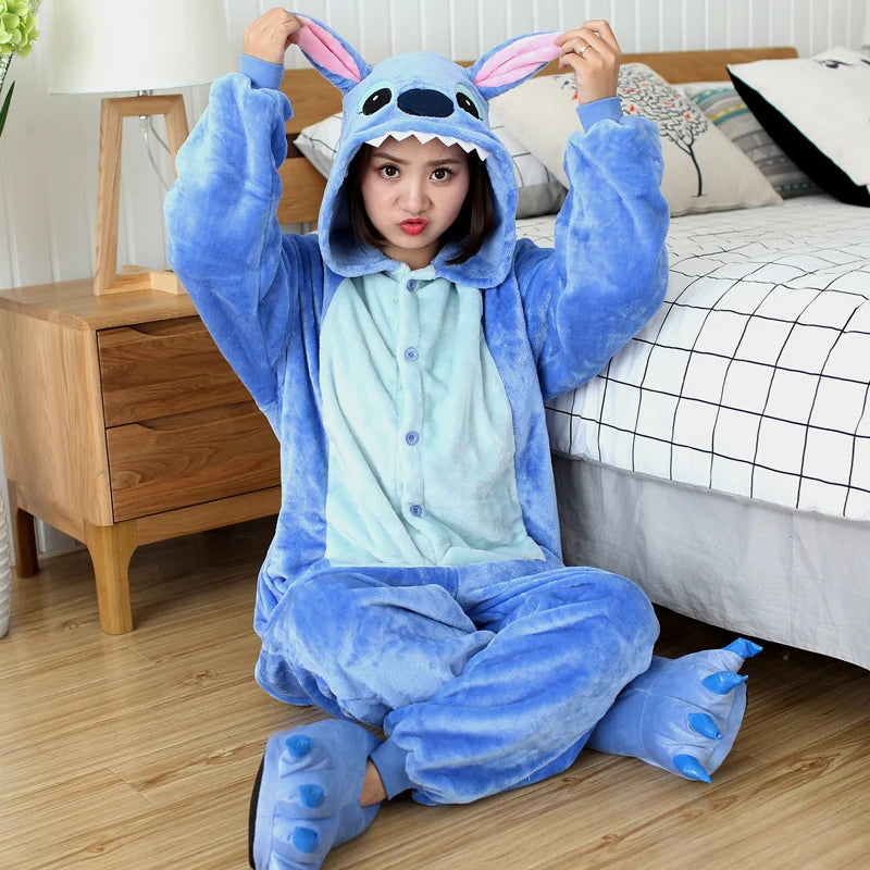 Kigurumi Adulte Hiver – Combinaison Pyjama en Polaire Chaude et Douce, Tenue Déguisement Confort
