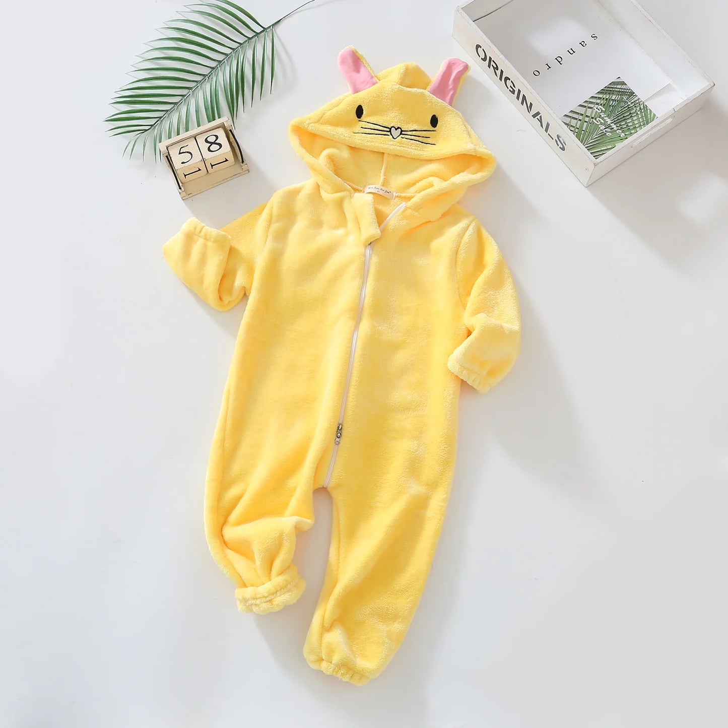 Pyjama Bébé et Enfant “Zip” – Combinaison en Coton à Fermeture Éclair, Manches Longues