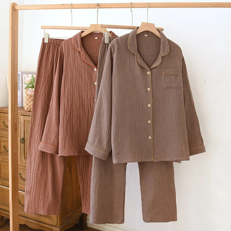 Pyjama Femme “Cocoon L’Essentiel Nuit” – Ensemble 2 Pièces en Coton Doux