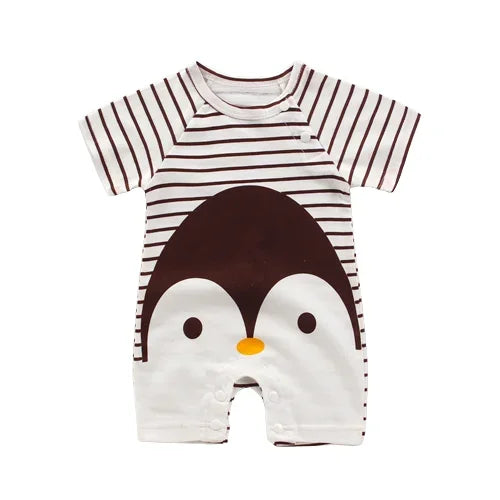 Pyjama Bébé Été “Clé du Ciel” – Barboteuse en Coton Doux Nouveau Né à 18 Mois