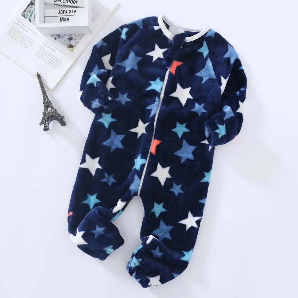 Pyjama Bébé et Enfant “Zip” – Combinaison en Coton à Fermeture Éclair, Manches Longues
