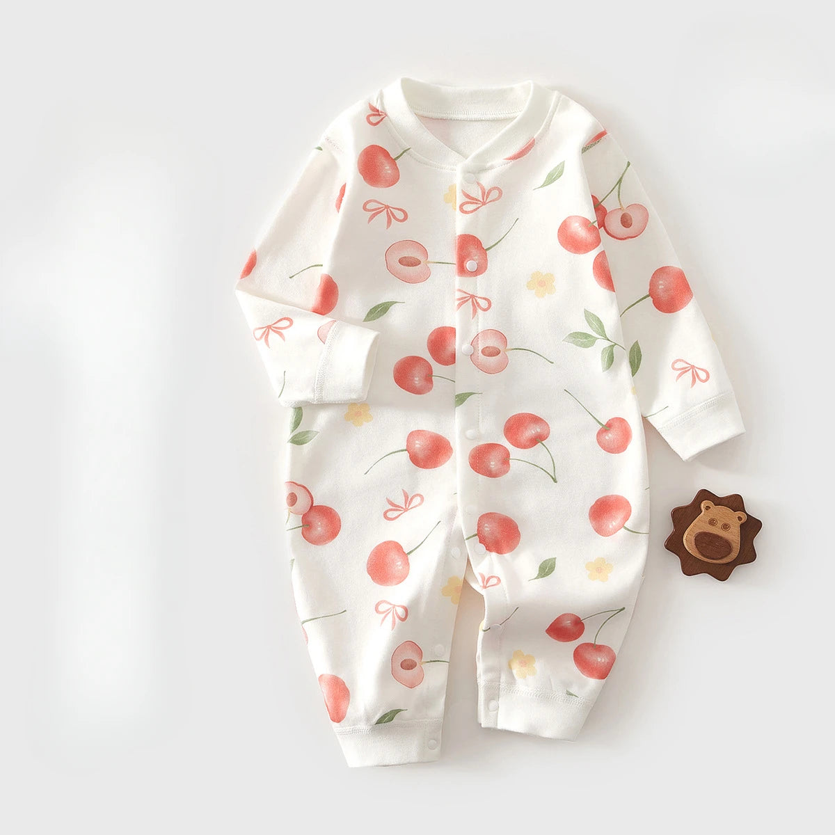 Pyjama Bébé Coton Motif Fleurs – Grenouillère Douce Unisexe 1-12 Mois