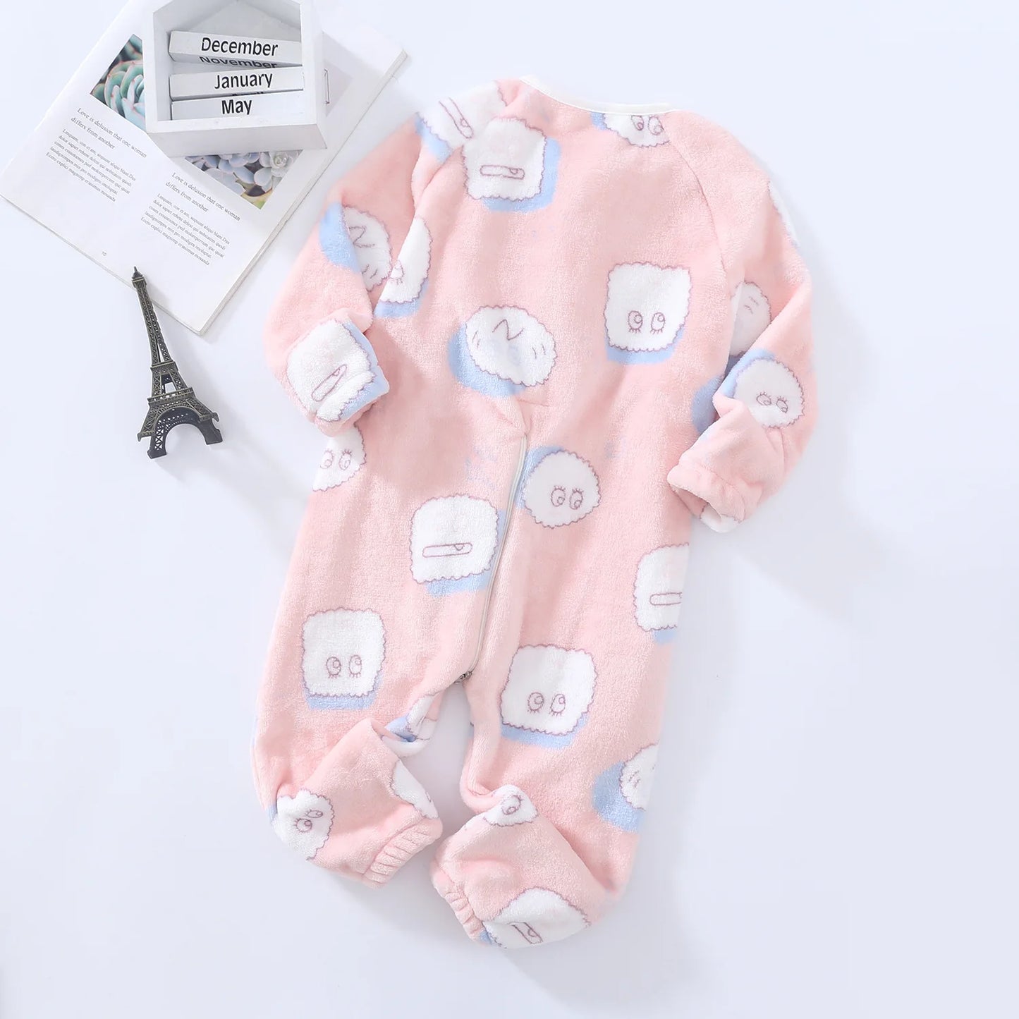 Pyjama Bébé et Enfant “Zip” – Combinaison en Coton à Fermeture Éclair, Manches Longues