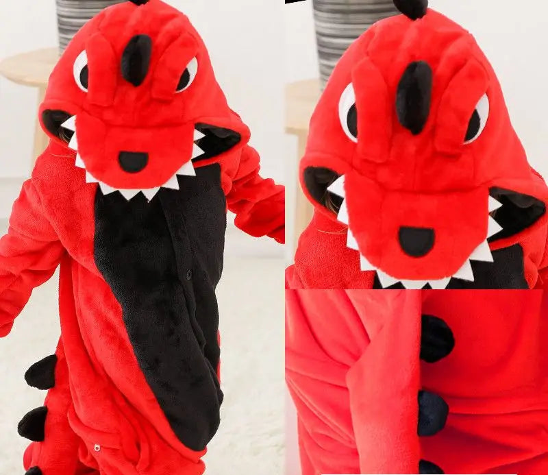 Kigurumi Enfant Hiver – Combinaison Polaire Douce Licorne, Loup & Animaux