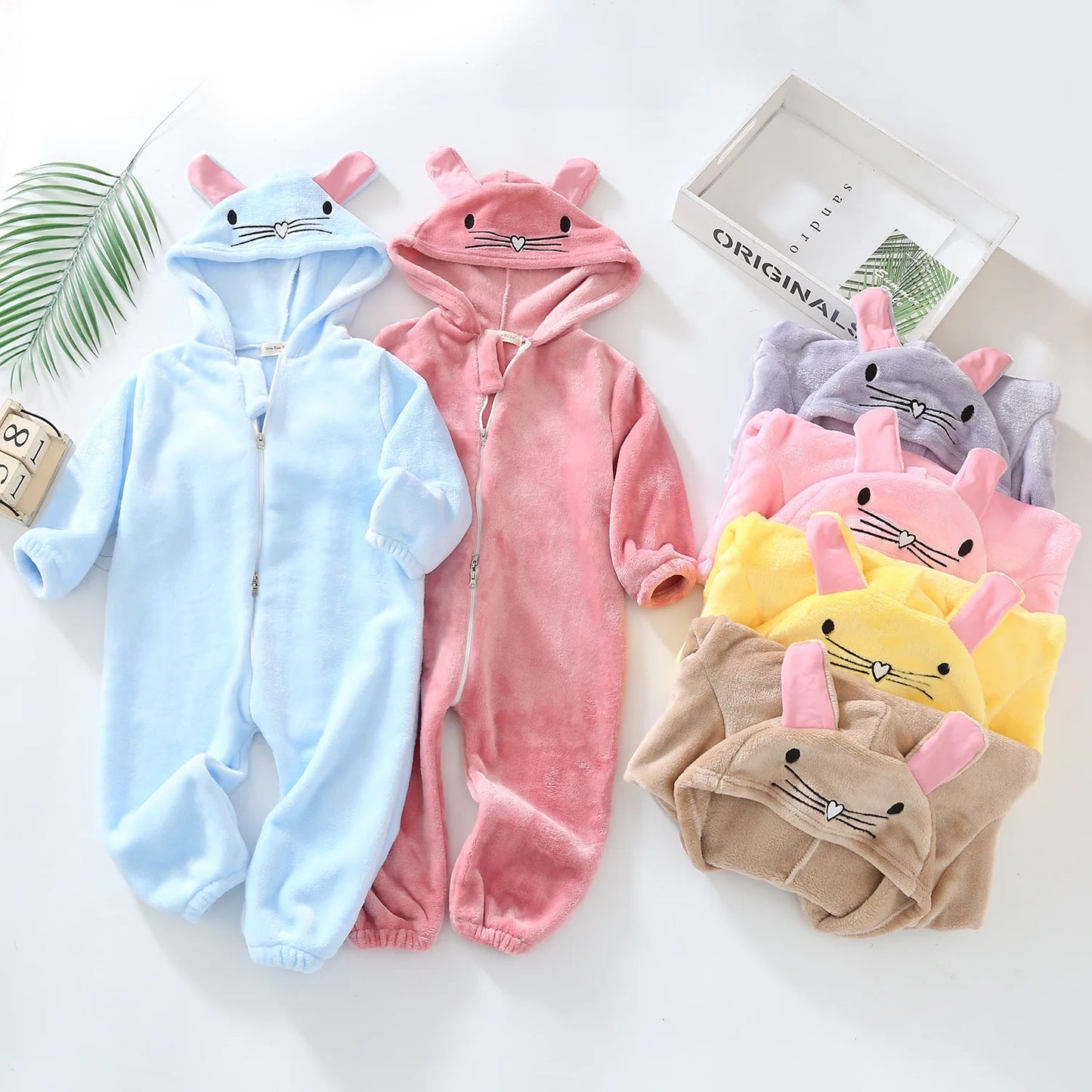 Pyjama Bébé et Enfant “Zip” – Combinaison en Coton à Fermeture Éclair, Manches Longues