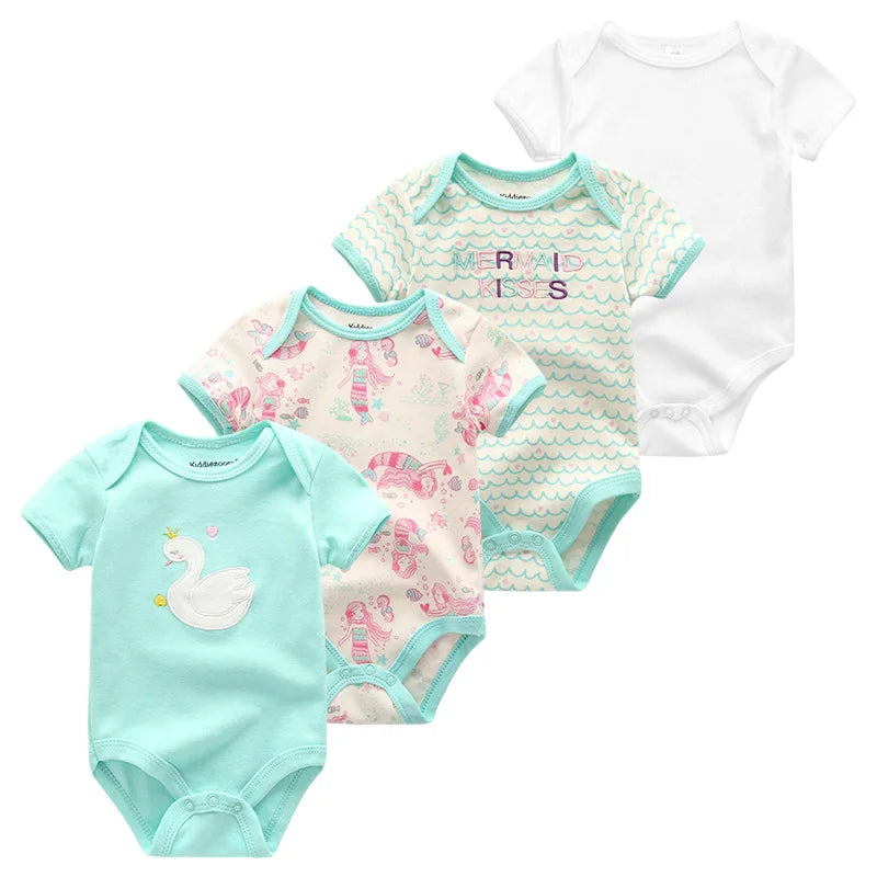 Pyjama Bébé “Pack Brisé” – Lot de 4 Pyjamas en Coton Doux