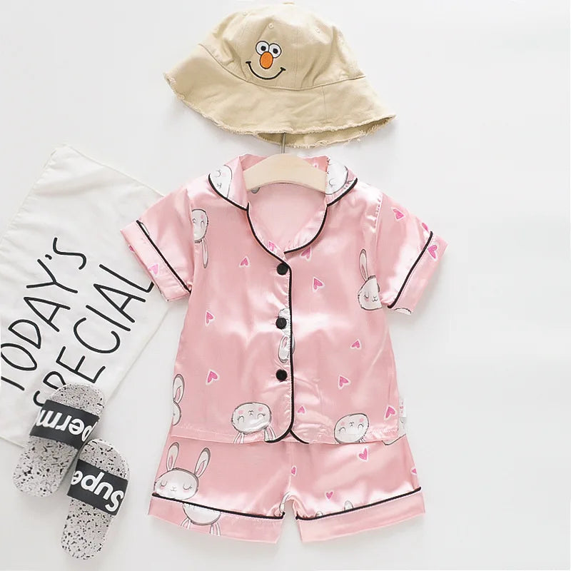 Pyjama Bébé et Enfant « Satin des Petits Rêves » – Été Mixte