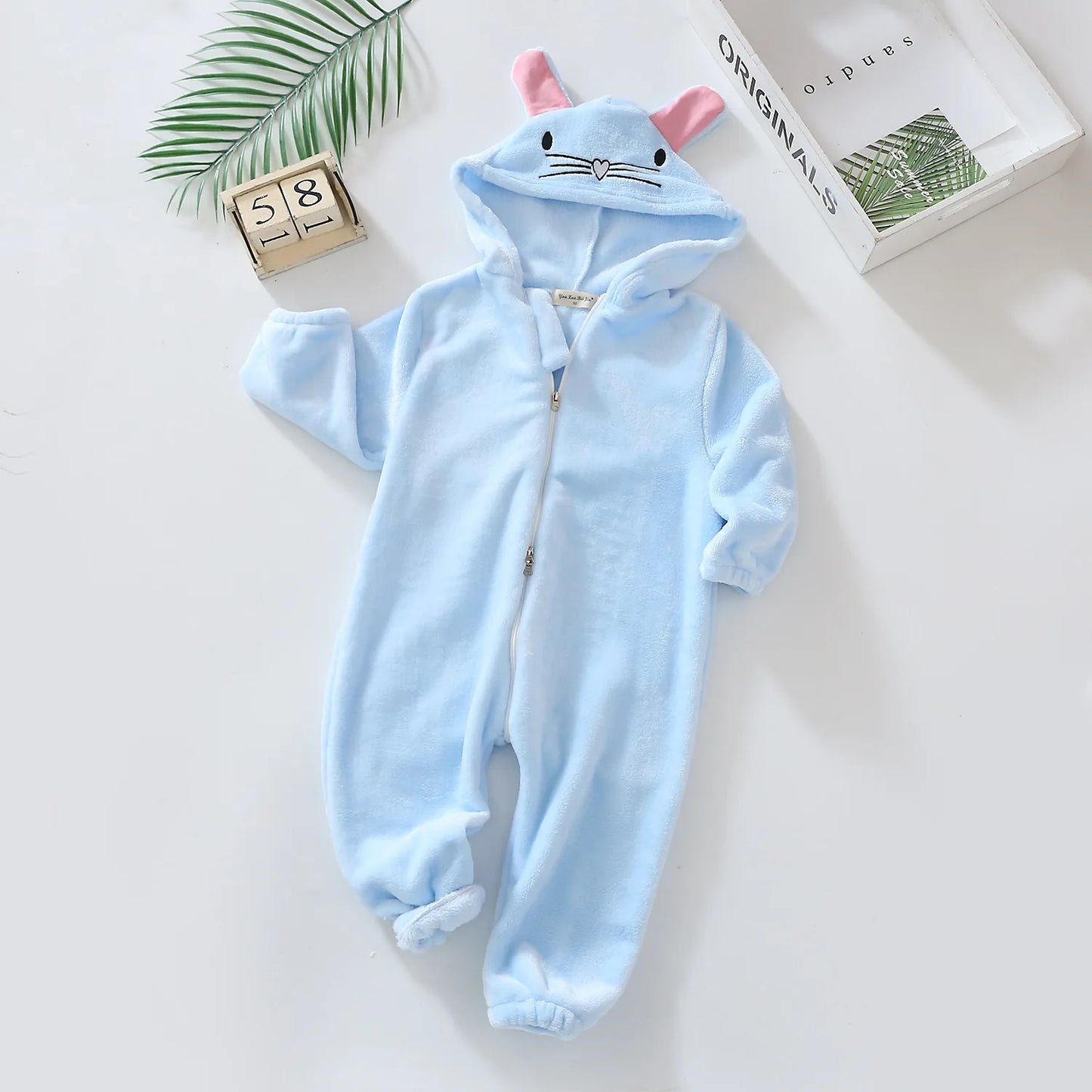 Pyjama Bébé et Enfant “Zip” – Combinaison en Coton à Fermeture Éclair, Manches Longues