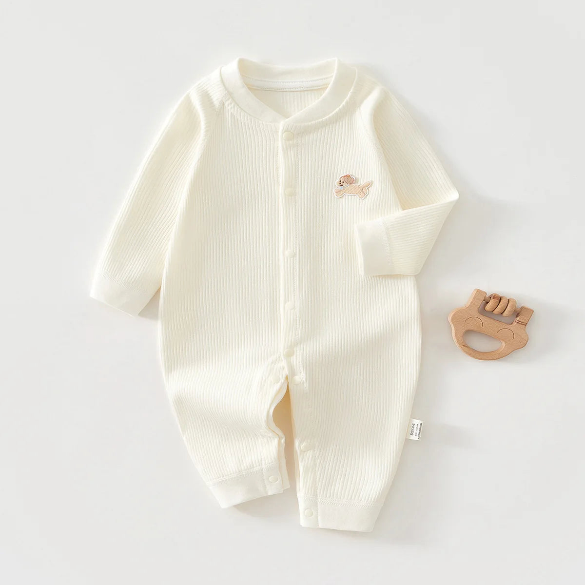 Pyjama Bébé Coton Côtelé – Grenouillère Printemps Été Unisexe pour les 1-18 Mois