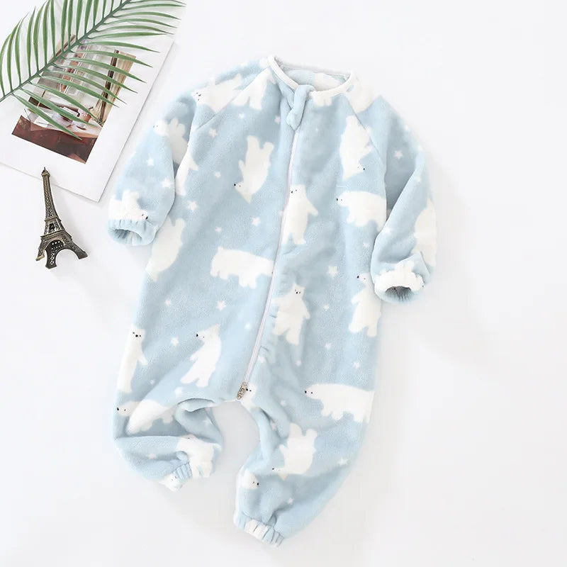Pyjama Bébé et Enfant “Zip” – Combinaison en Coton à Fermeture Éclair, Manches Longues
