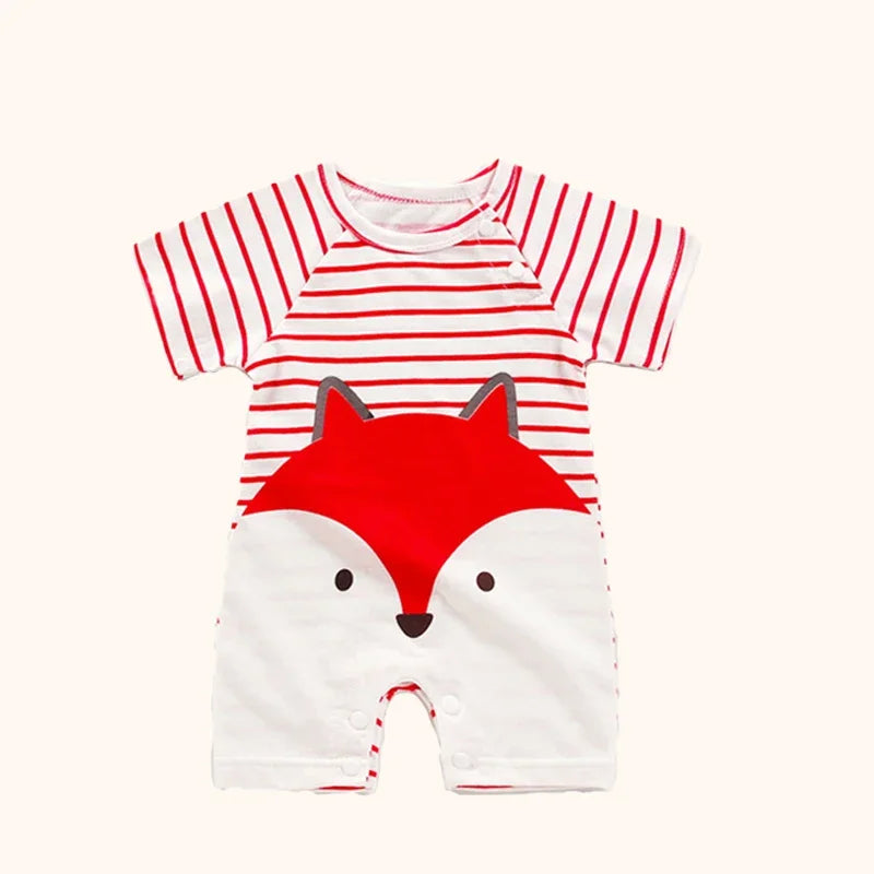 Pyjama Bébé Été “Clé du Ciel” – Barboteuse en Coton Doux Nouveau Né à 18 Mois