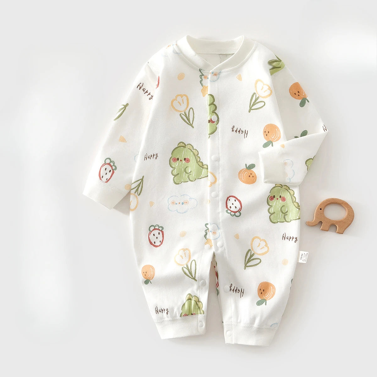 Pyjama Bébé Coton Motif Fleurs – Grenouillère Douce Unisexe 1-12 Mois