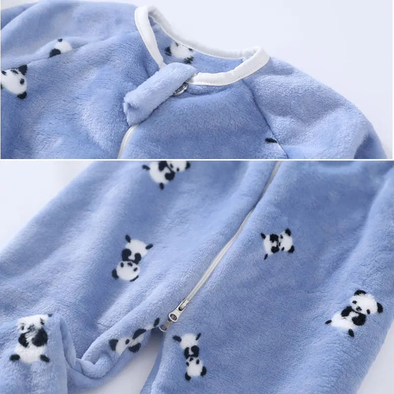 Pyjama Bébé et Enfant “Zip” – Combinaison en Coton à Fermeture Éclair, Manches Longues