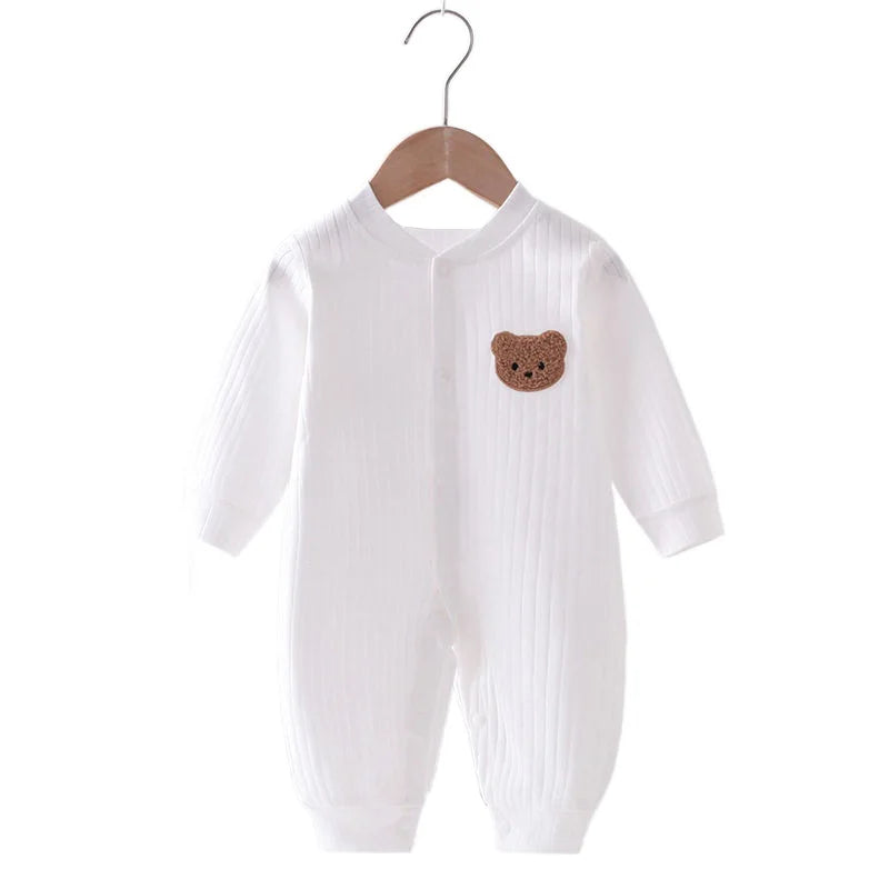 Pyjama Bébé Polaire Hiver “Ourson” – Grenouillère Chaude 0-18 Mois