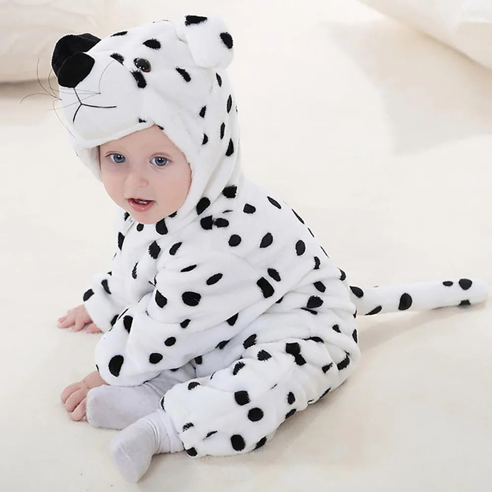 Pyjama Bébé & Enfant Polaire Hiver – Licorne, Loup, Dino & Animaux, Combinaison Chaude