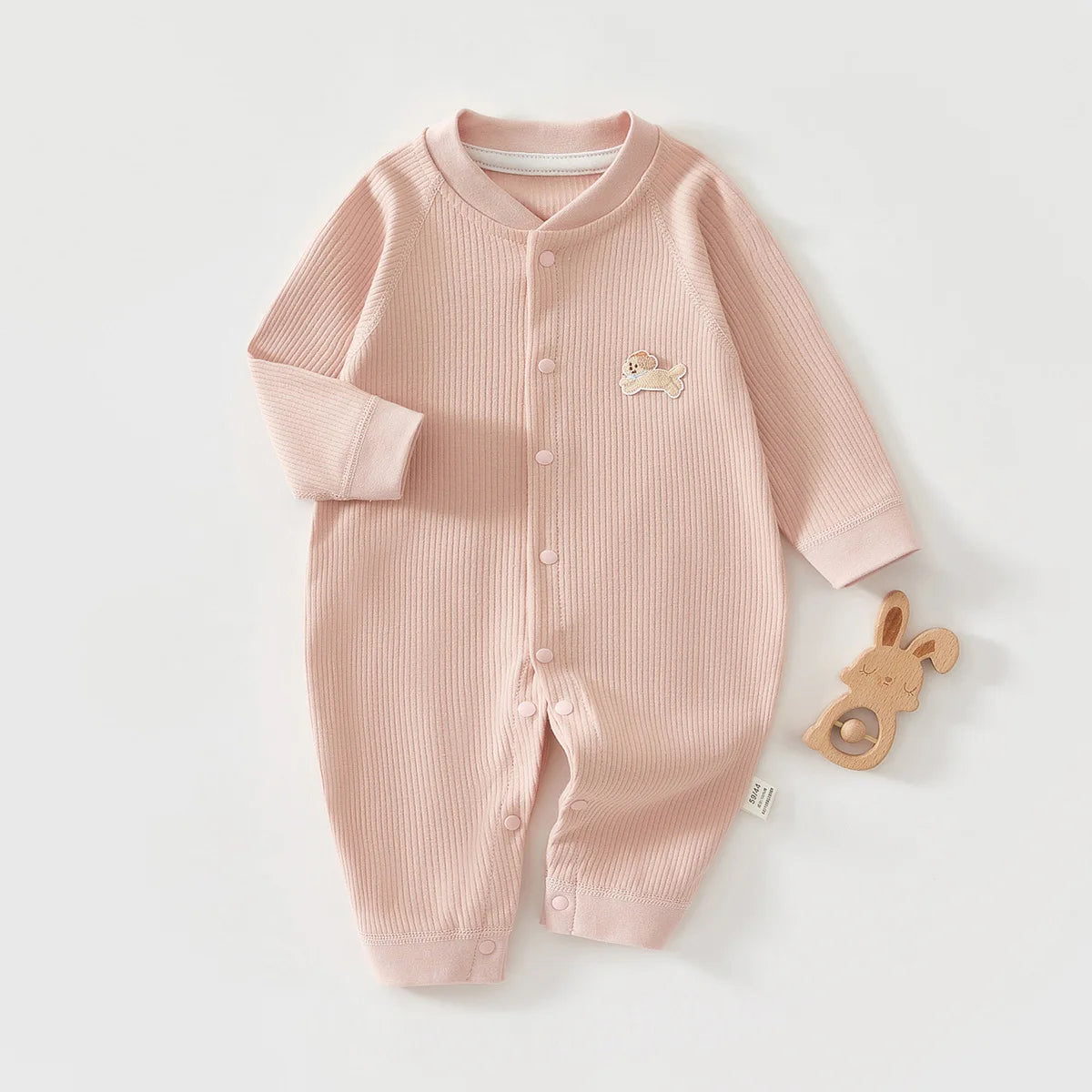 Pyjama Bébé Coton Côtelé – Grenouillère Printemps Été Unisexe pour les 1-18 Mois