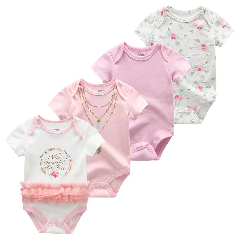 Pyjama Bébé “Pack Brisé” – Lot de 4 Pyjamas en Coton Doux