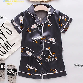 Pyjama Bébé et Enfant « Satin des Petits Rêves » – Été Mixte