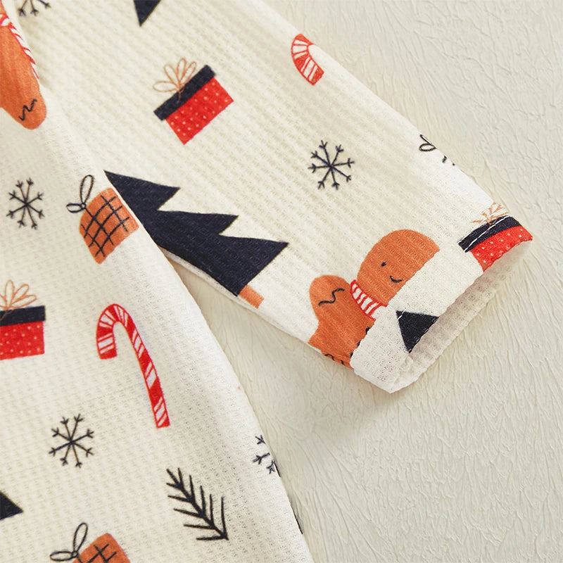 Pyjama Bébé Magie d’Hiver – Ensemble Chaud et Festif avec Bonnet ou Bandeau, Confort Doux pour les Fêtes