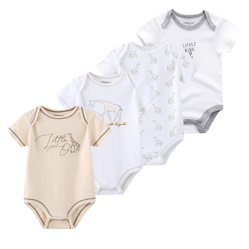 Pyjama Bébé “Pack Brisé” – Lot de 4 Pyjamas en Coton Doux