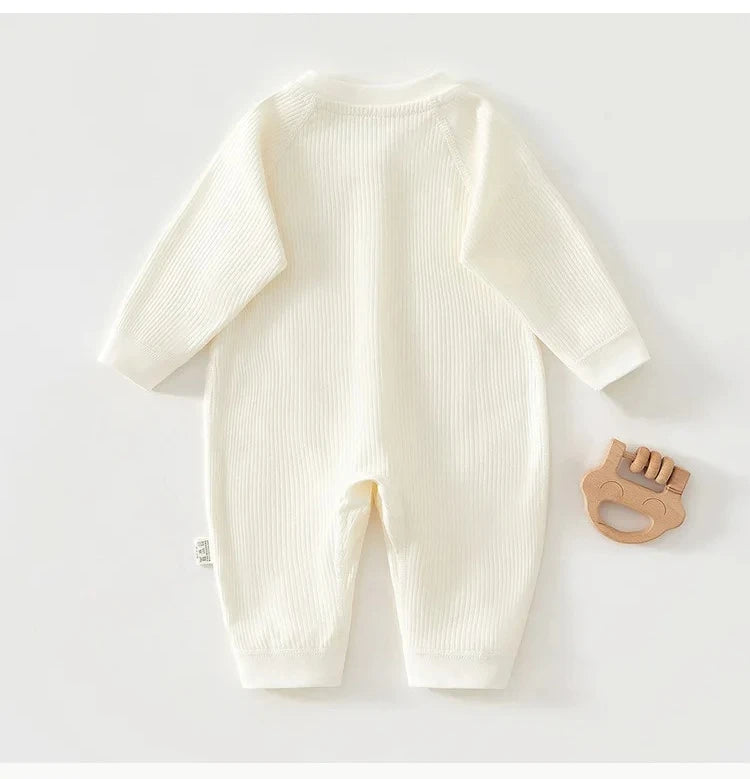 Pyjama Bébé Coton Côtelé – Grenouillère Printemps Été Unisexe pour les 1-18 Mois