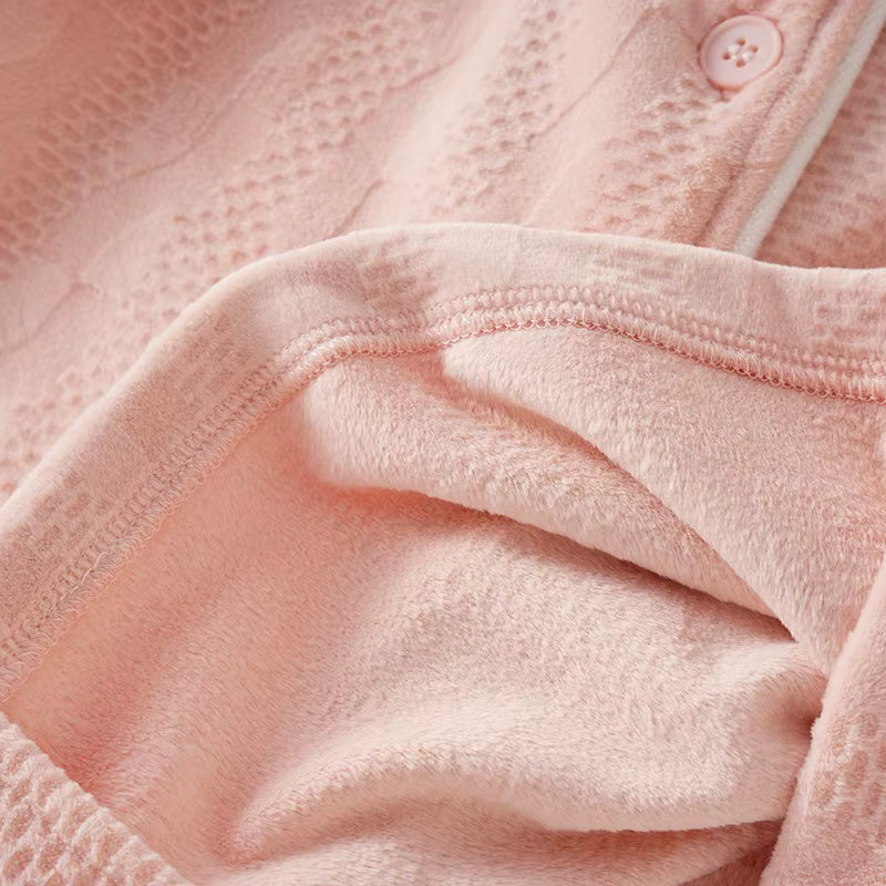 Pyjama Mixte Hiver Essentiel – Ensemble en Coton Chaud et Respirant, Confort Thermique & Élégance Unisexe