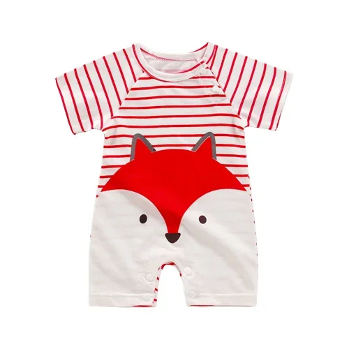 Pyjama Bébé Été “Clé du Ciel” – Barboteuse en Coton Doux Nouveau Né à 18 Mois