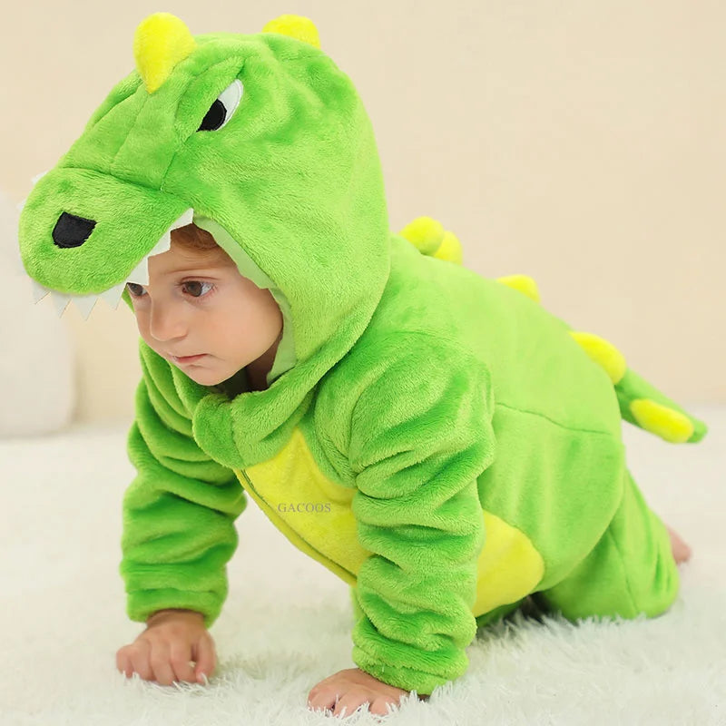Pyjama Bébé & Enfant Polaire Hiver – Licorne, Loup, Dino & Animaux, Combinaison Chaude