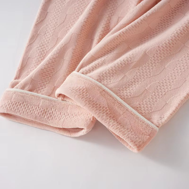 Pyjama Mixte Hiver Essentiel – Ensemble en Coton Chaud et Respirant, Confort Thermique & Élégance Unisexe