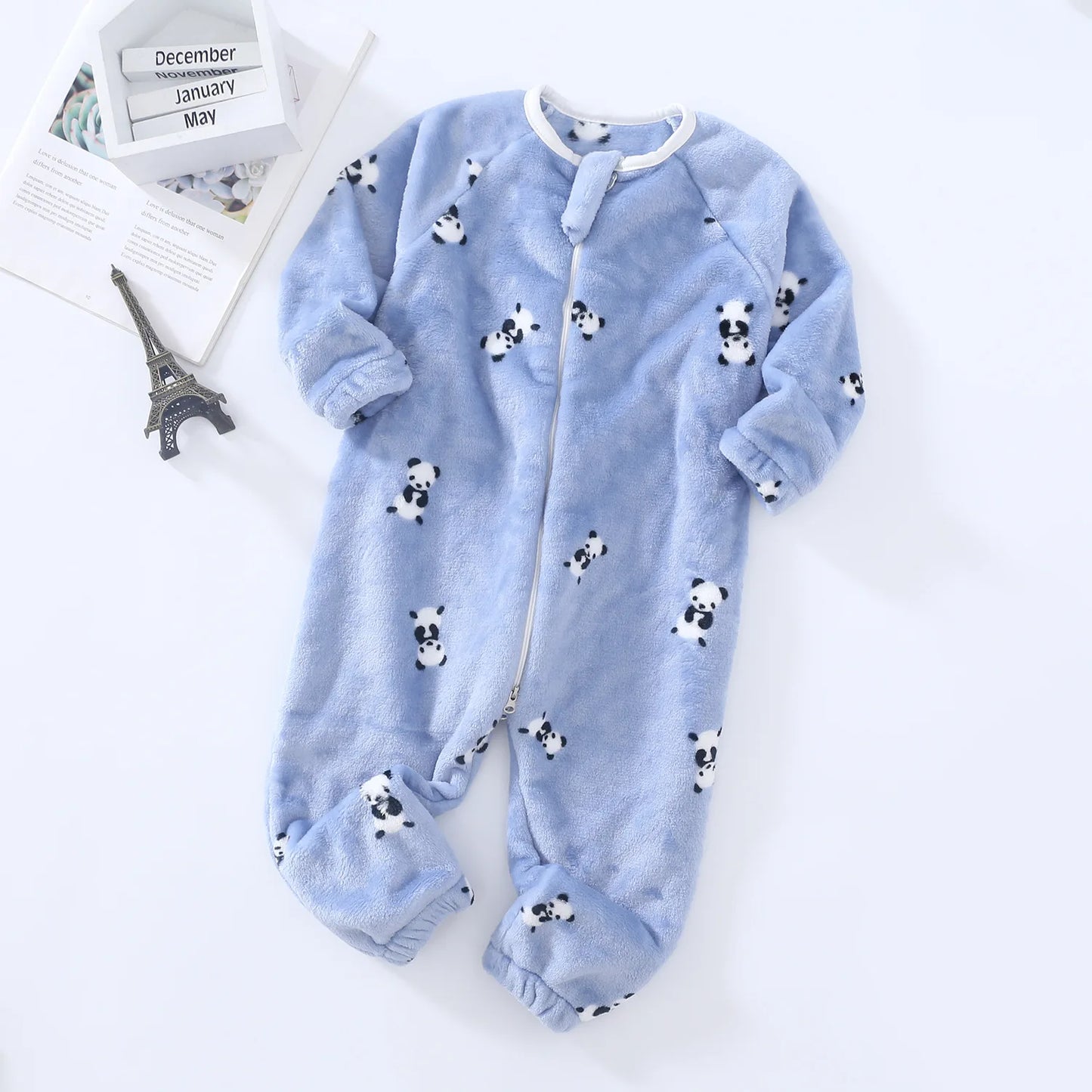 Pyjama Bébé et Enfant “Zip” – Combinaison en Coton à Fermeture Éclair, Manches Longues
