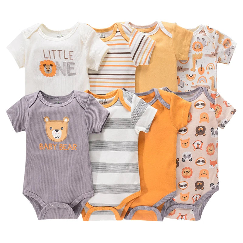 Pyjama Bébé “Pack Brisé” – Lot de 4 Pyjamas en Coton Doux
