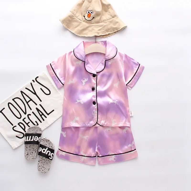 Pyjama Bébé et Enfant « Satin des Petits Rêves » – Été Mixte