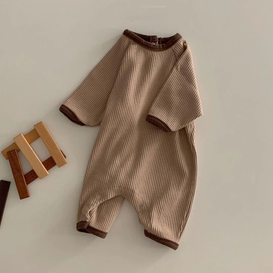 Pyjama Bébé Barboteuse en Maille Douce – Combinaison Respirante Demi-Saison