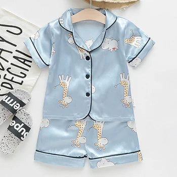 Pyjama Bébé et Enfant « Satin des Petits Rêves » – Été Mixte