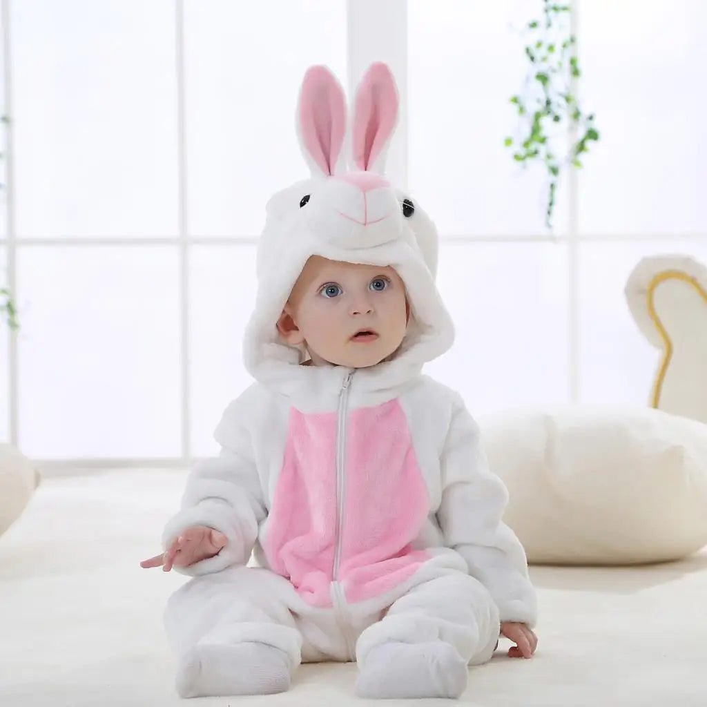 Pyjama Bébé & Enfant Polaire Hiver – Licorne, Loup, Dino & Animaux, Combinaison Chaude