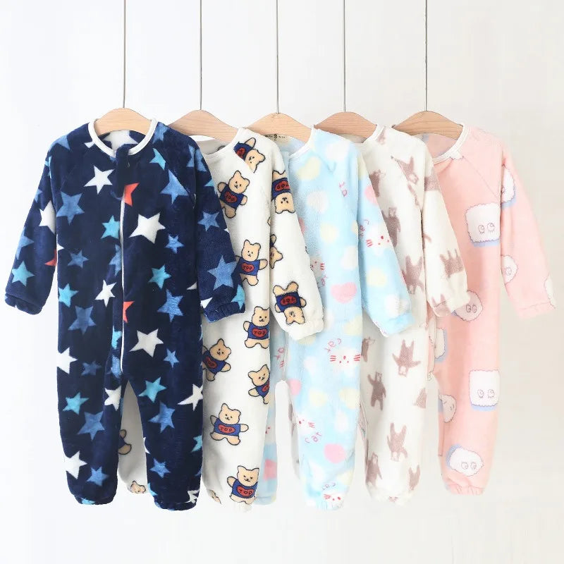 Pyjama Bébé et Enfant “Zip” – Combinaison en Coton à Fermeture Éclair, Manches Longues