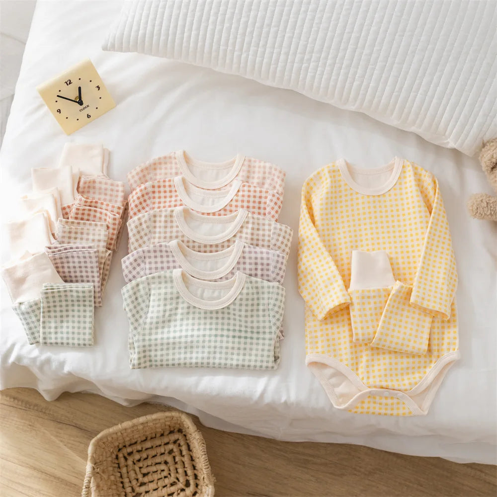 Pyjama Bébé en Coton Peigné – Grenouillère Unisexe Automne Hiver 0-24 mois
