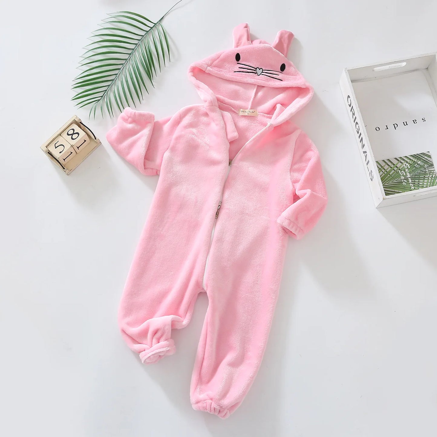 Pyjama Bébé et Enfant “Zip” – Combinaison en Coton à Fermeture Éclair, Manches Longues