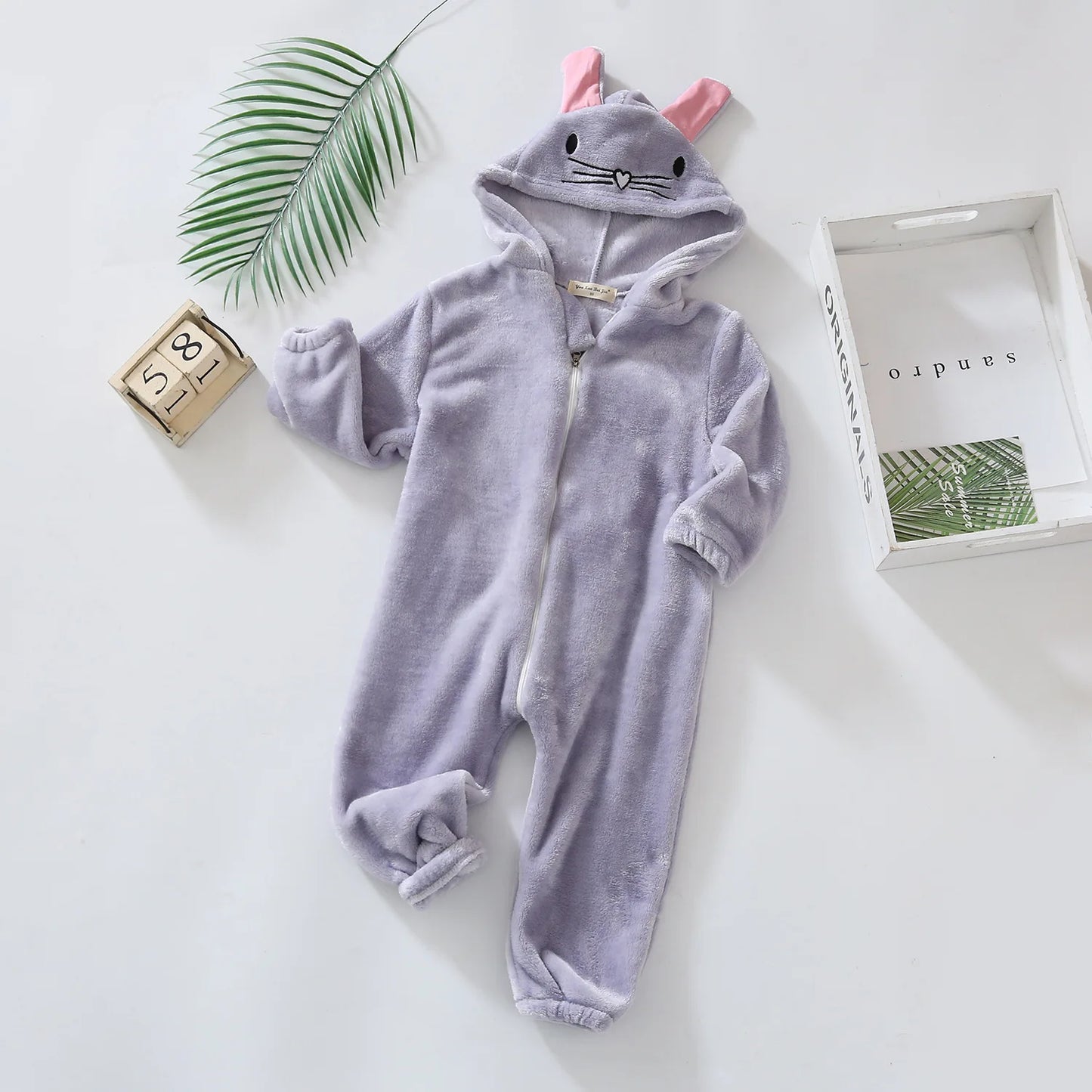Pyjama Bébé et Enfant “Zip” – Combinaison en Coton à Fermeture Éclair, Manches Longues