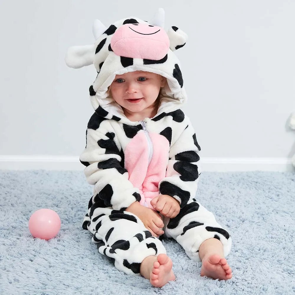 Pyjama Bébé & Enfant Polaire Hiver – Licorne, Loup, Dino & Animaux, Combinaison Chaude