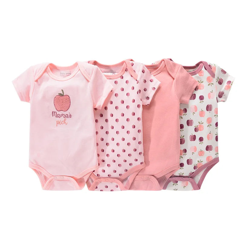 Pyjama Bébé “Pack Brisé” – Lot de 4 Pyjamas en Coton Doux