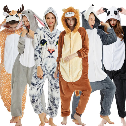 Pyjama pilou pilou Femme "Kigurumi Animal" – Douceur Fantaisie Hiver