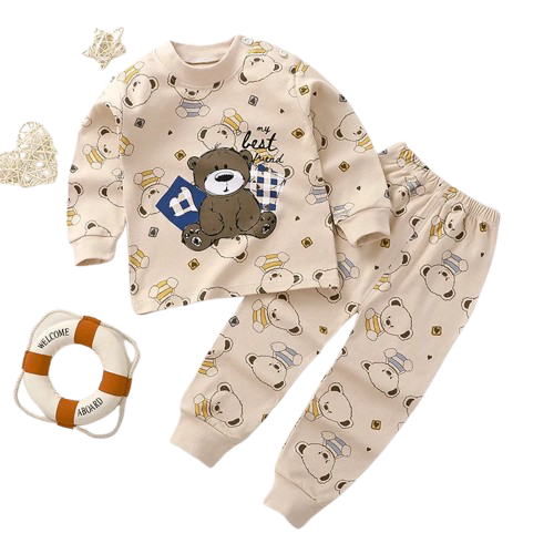 Pyjama Bébé & Enfant “Petits Rêves” – Ensemble Coton Doux Motifs Imprimés