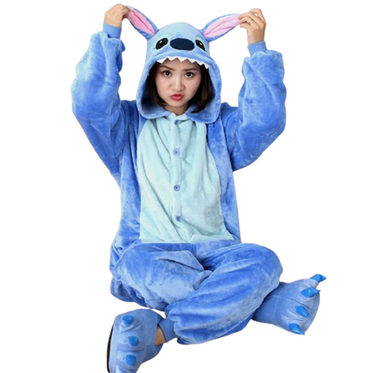 Kigurumi Adulte Hiver – Combinaison Pyjama en Polaire Chaude et Douce, Tenue Déguisement Confort