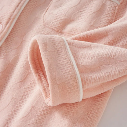 Pyjama Mixte Hiver Essentiel – Ensemble en Coton Chaud et Respirant, Confort Thermique & Élégance Unisexe