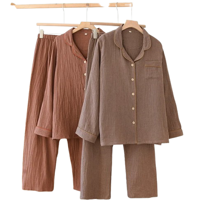 Pyjama Femme “Cocoon L’Essentiel Nuit” – Ensemble 2 Pièces en Coton Doux