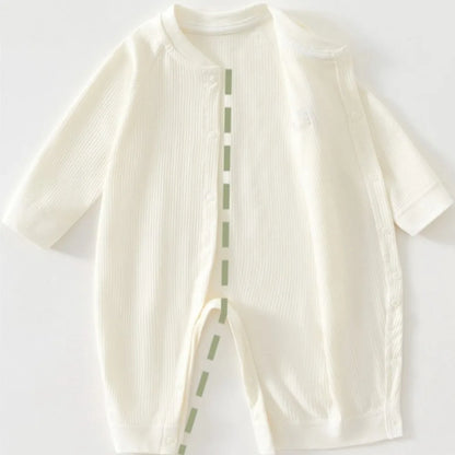 Pyjama Bébé Coton Côtelé – Grenouillère Printemps Été Unisexe pour les 1-18 Mois