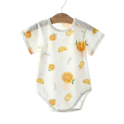 Pyjama Bébé Été “Clair de Fraîcheur” – Barboteuse en Coton Respirant
