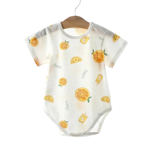 Pyjama Bébé Été “Clair de Fraîcheur” – Barboteuse en Coton Respirant